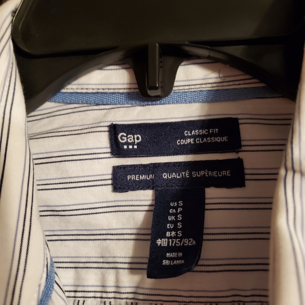 GAP Classic fit long sleeve striped shirt